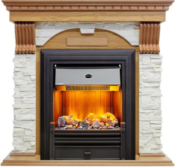 Каминокомплект Dimplex Dublin арочный сланец белый с очагом Brookline Black (дуб) 1184906596 каминокомплект dimplex lumsden с очагом cavendish белый дуб 1264867788