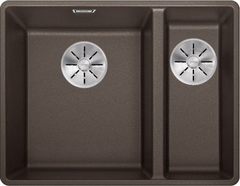 

Кухонная мойка Blanco, SUBLINE 340/160-F кофе с отв.арм. InFino 523573