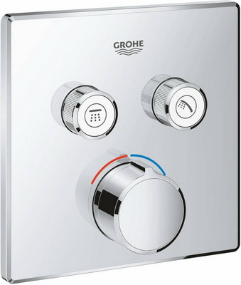 

Смеситель для ванной комнаты Grohe SmartControl кв.роз 2 кнопки 29148000