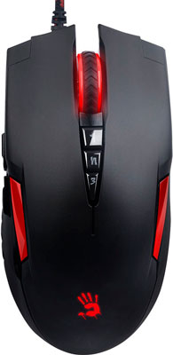 

Мышь игровая проводная A4Tech, Bloody V2M черный/красный