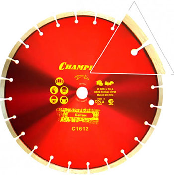 Изображение товара Диск алмазный Champion бетон ST 300/25,4/10 Concremax C1612