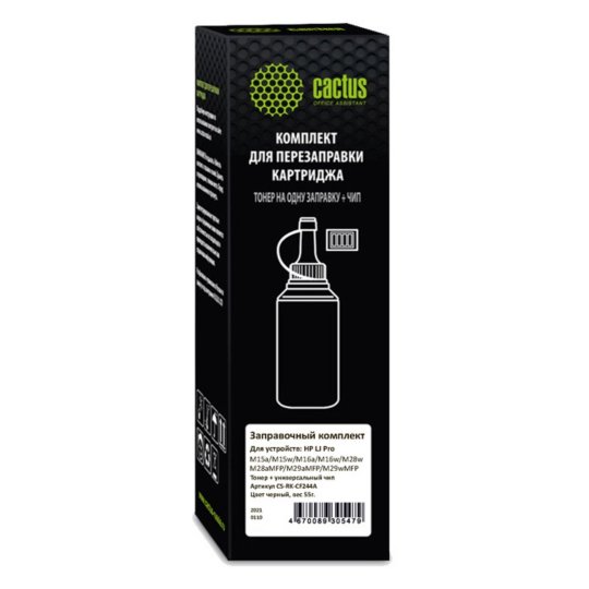 

Тонер Cactus CS-RK-CF244A черный флакон 55гр. (в компл.:чип) для принтера HP LJ Pro M15/M28