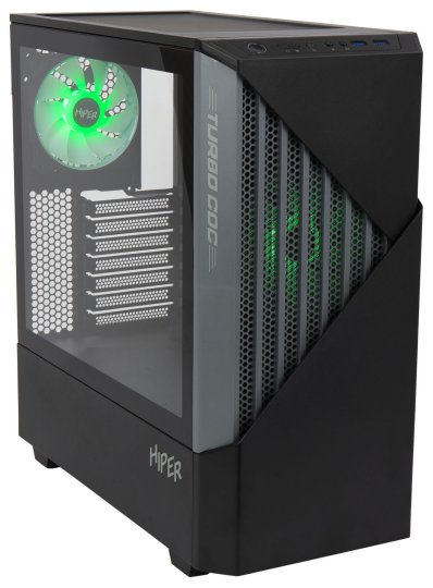 

Компьютерный корпус Hiper CC BG черный без БП ATX 1x120mm 3x140mm 2xUSB3.0 audio bott PSU