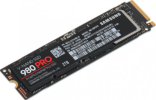 Накопитель SSD Samsung M.2 980 PRO 2000 Гб PCIe 4.0 MZ-V8P2T0BW