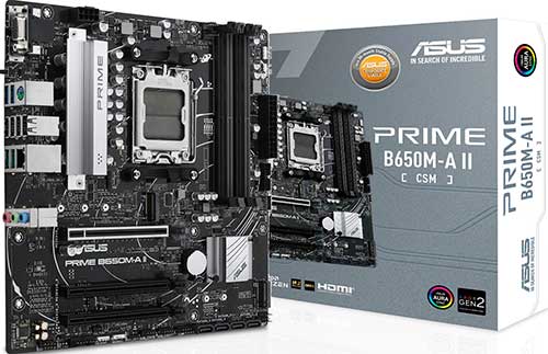 

Материнская плата Asus PRIME B650M-A II-CSM (AM5, mATX), Черный