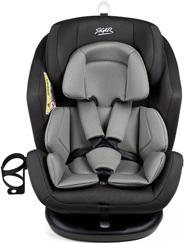 фото Автокресло siger ультра, isofix гр.0+/i/ii/iii темно-серый (kres3911)