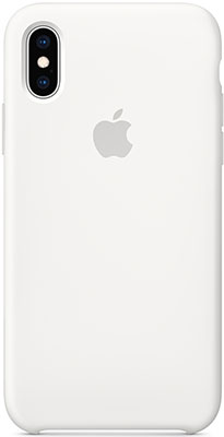 Чехол (клип-кейс) Apple Silicone Case для iPhone XS цвет (White) белый MRW82ZM/A