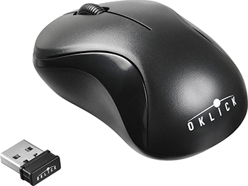 Беспроводная мышь Oklick 605SW черный фото