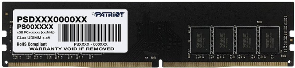 

Оперативная память Patriot Memory DDR4 32GB 3200MHz Signature Line (PSD432G32002), Черный
