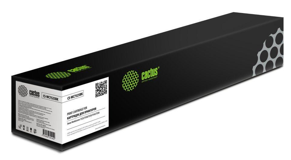 

Картридж лазерный Cactus CS-WC7525BK 006R01517 черный (26000стр.) для Xerox WorkCentre 7525/7530/7535/7545/7556