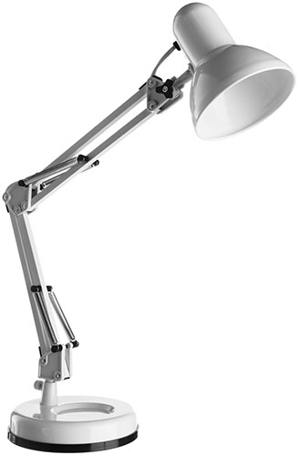 фото Настольная лампа arte lamp a1330lt-1wh, белый