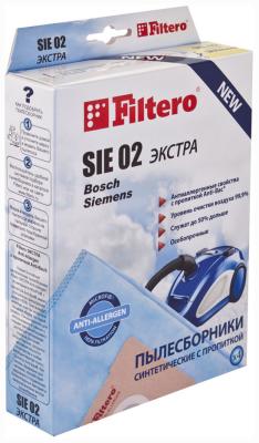 Набор пылесборников Filtero SIE 02 (4) ЭКСТРА Anti-Allergen