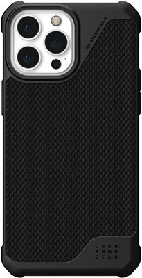 Чеxол (клип-кейс) UAG для Apple iPhone 13 Pro Max Metropolis LT MAGSAFE- Kevlar BLACK (11316O183940) чеxол клип кейс uag для apple iphone 13 pro max metropolis lt magsafe kevlar black 11316o183940
