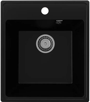 Изображение товара Кухонная мойка Ulgran Quartz Forte 425-07 уголь кварцевый композит