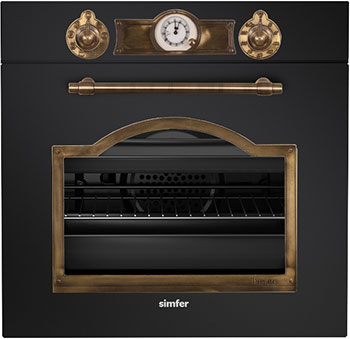 

Встраиваемый электрический духовой шкаф Simfer, B6EE 78017 чёрный
