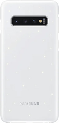 

Чехол (клип-кейс) Samsung, S 10 (G 973) LED-Cover white EF-KG 973 CWEGRU