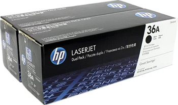 

Набор картриджей HP, CB 436 AF Черный