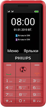 

Мобильный телефон Philips Xenium E169 красный