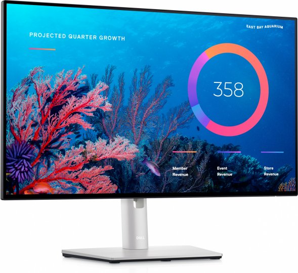Dell 23.8' U2422HE черный IPS LED 8ms 16:9 HDMI матовая HAS Piv 1000:1 250cd 178гр/178гр 1920x1080 60Hz DP FHD USB 3.96кг