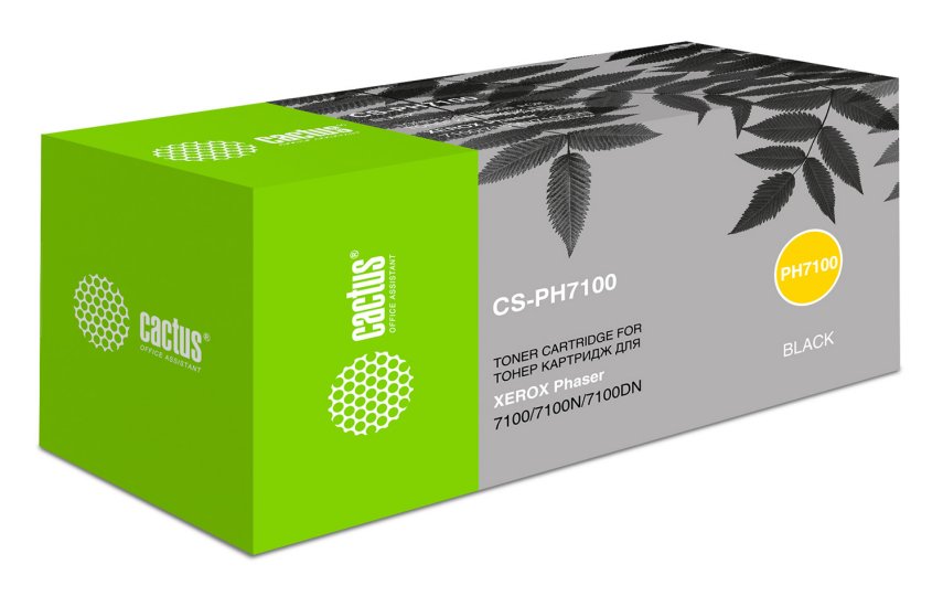

Картридж лазерный Cactus CS-PH7100BK 106R02612 черный (5000стр.) для Xerox Phaser 7100/7100N/7100DN
