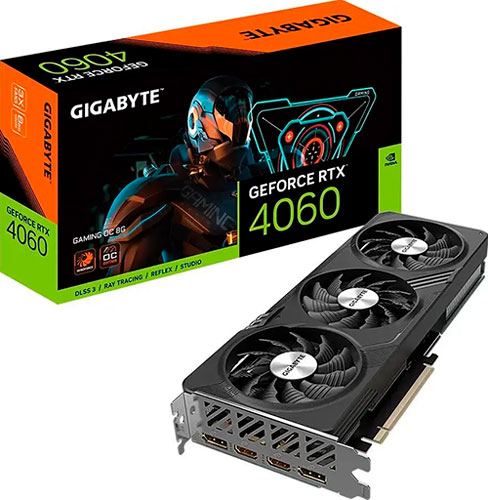 фото Видеокарта gigabyte geforce rtx 4060 gaming oc 8gb (gv-n4060gaming oc-8gd)