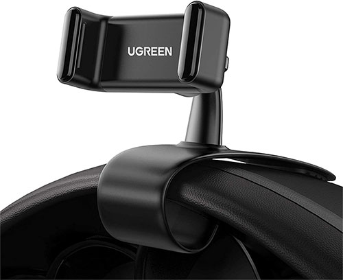 фото Подставка-держатель ugreen lp189 (60796) phone holder for car dashboard на приборную панель, черный