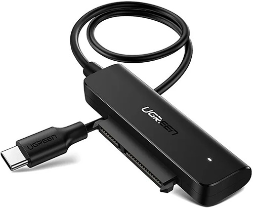 Конвертер Ugreen CM321 (70610) USB-C 3.0 to 2.5-Inch SATA Converter, 50 см, черный