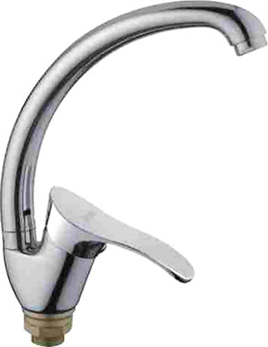 Изображение товара Смеситель для кухни D-Lin хром однорычажный с поворотным изливом 20.9 см