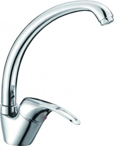 Изображение товара Смеситель для кухни D-Lin хром однорычажный с поворотным изливом