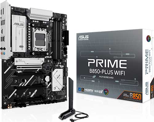 

Материнская плата Asus PRIME B850-PLUS WIFI (AM5, ATX), Черный