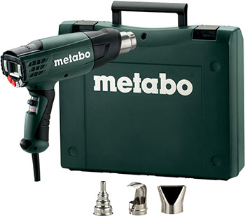

Фен технический Metabo, 602365500 HE 23-650 2300 вт дисплей кейс 2 насадки