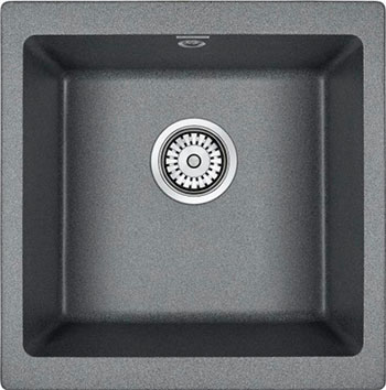Изображение товара Кухонная мойка Emar EMQ-1455.P антрацит из кварцевой крошки