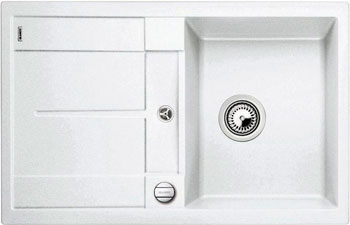 

Кухонная мойка Blanco, METRA 45 S-F белый с клапаном-автоматом
