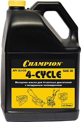 

Масло для 4-тактных двигателей минеральное Champion, SAE 30 4 л 952821