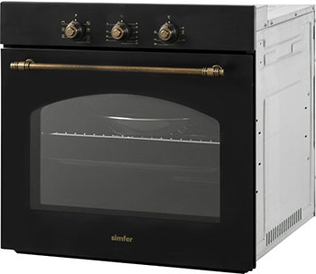 

Электрический духовой шкаф Simfer B6EL 18017 чёрный, Черный