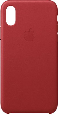 Чехол (клип-кейс) Apple Leather Case для iPhone XS цвет (PRODUCT)RED красный MRWK2ZM/A