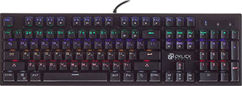 Клавиатура Oklick 940G VORTEX механическая черный USB for gamer LED клавиатура oklick 940g black usb