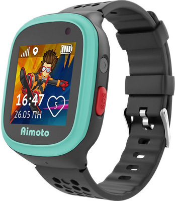Детские умные часы Кнопка жизни Aimoto Start 2 (9900202) черный aimoto start 2 детские умные часы с gps розовые