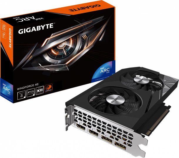 

Видеокарта Gigabyte GV-IA310WF2-4GD ARC A310 4GB, Черный