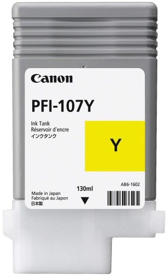 

Картридж струйный Canon PFI-107Y 6708B001 желтый (130мл) для iP F680/685/780/785