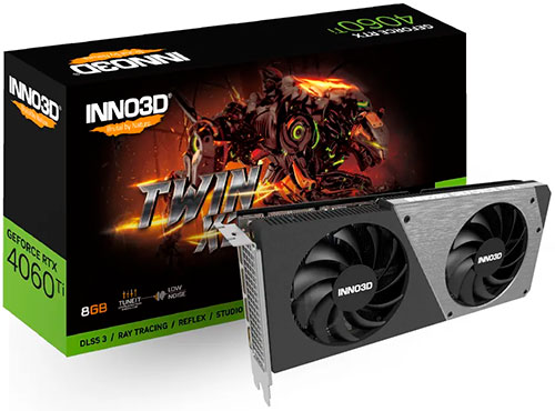 фото Видеокарта inno3d rtx 4060 ti twin x2 8gb (n406t2-08d6-171153n)