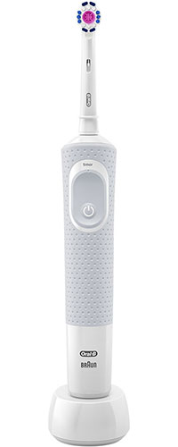 фото Электрическая зубная щетка braun oral-b vitality 3d white (d100.413.1) белая