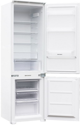 Встраиваемый двухкамерный холодильник Shivaki
