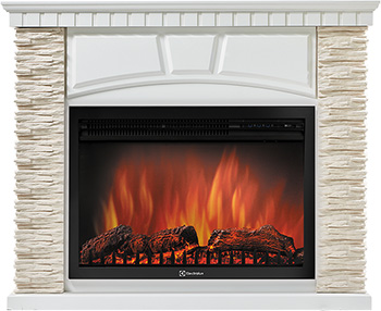 

Каминокомплект Electrolux, EFP/P- 2720RLS с порталом Firelight Porto 25 камень белый шпон беленый дуб