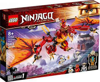 Фото - Конструктор Lego Ninjago ''Атака огненного дракона'' lego ninjago дракон из джунглей 71746