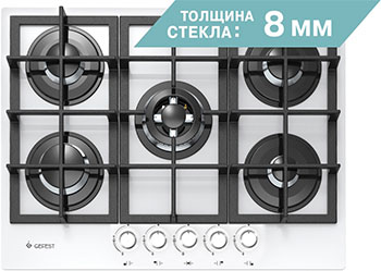 

Газовая варочная панель Gefest ПВГ 2342 К12, Белый