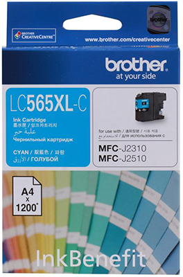 Картридж Brother LC 565 XLC голубой