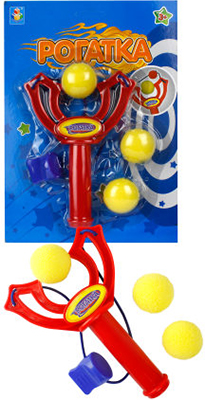 

Рогатка с 3 шариками 1 Toy, блистер Т10795