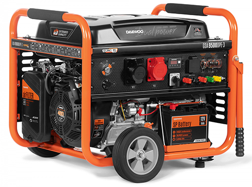 Электрический генератор и электростанция Daewoo Power Products GDA 9500DPE-3 электрический генератор и электростанция daewoo power products ddae 9000 dxe 3
