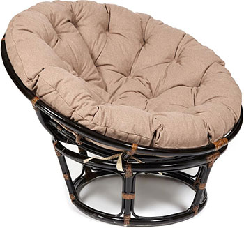 

Кресло Tetchair, ''PAPASAN'' 23/01 W /с подушкой/ Antique brown (античный черно-коричневый) экошерсть Коричневый 18